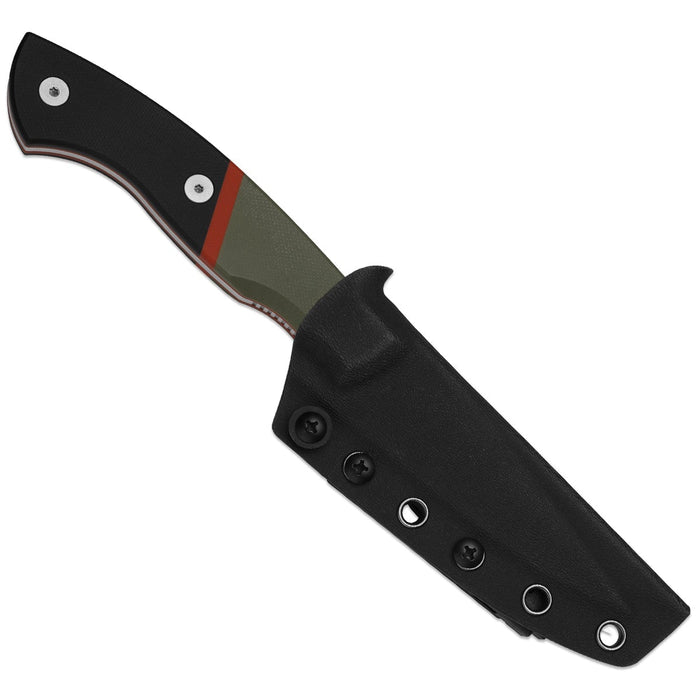 Kizer 1109A2 Hissbite (AEB-L, Drop Point, Satin, G10) Fixed Blade Knife