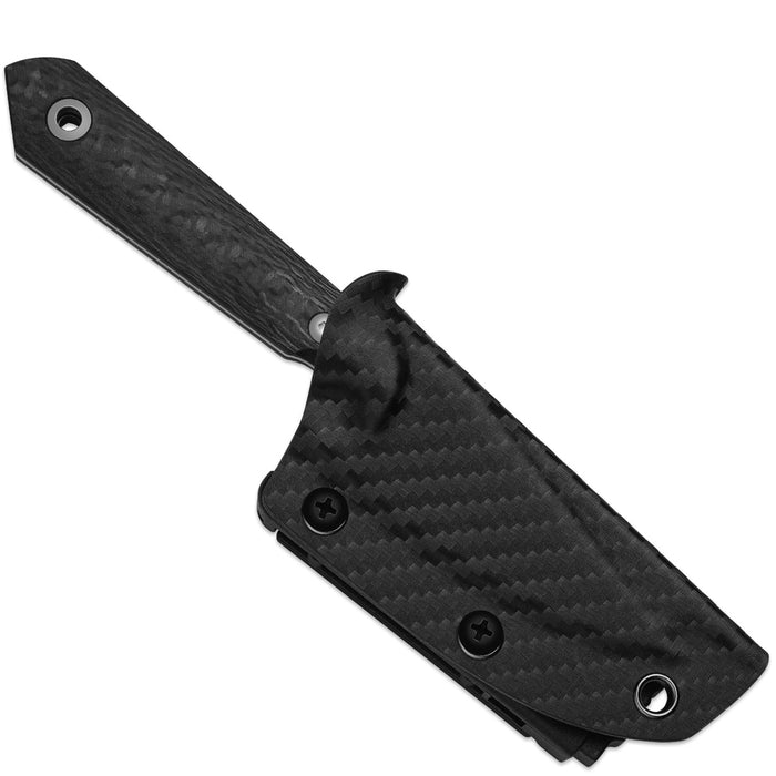 Kizer 1040S8 Mini Harpoon (M390, Drop Point, Satin, Carbon Fiber) Fixed Blade Knife