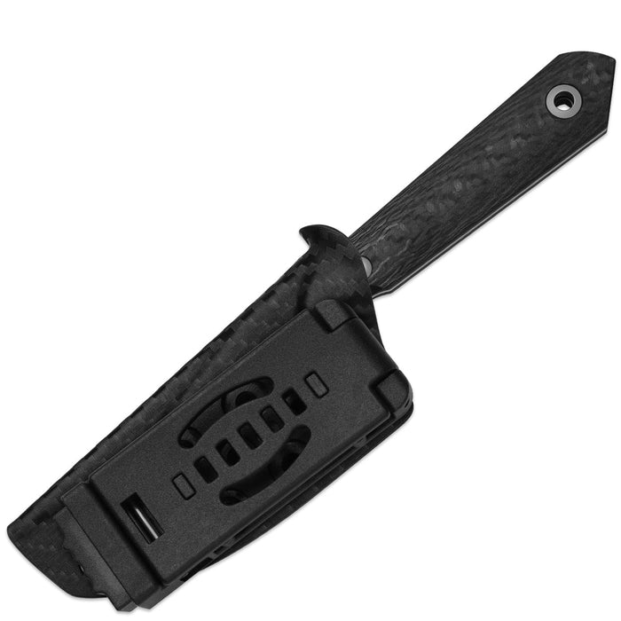 Kizer 1040S8 Mini Harpoon (M390, Drop Point, Satin, Carbon Fiber) Fixed Blade Knife