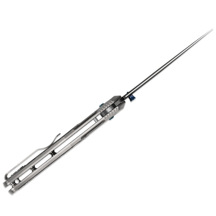 Kizer Ki4761A3 Tycho (S45VN, Clip Point, DLC, Titanium/Fat Carbon) Pocket Knife