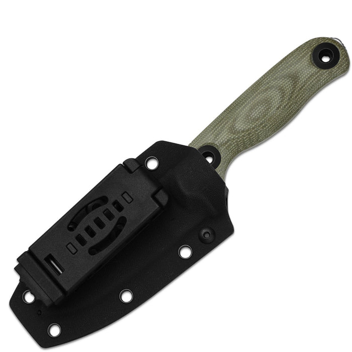 Kizer 1101A2 Drop Bear Fix 3 (14C28N, Drop Point, Stonewashed, Micarta) Fixed Blade Knife