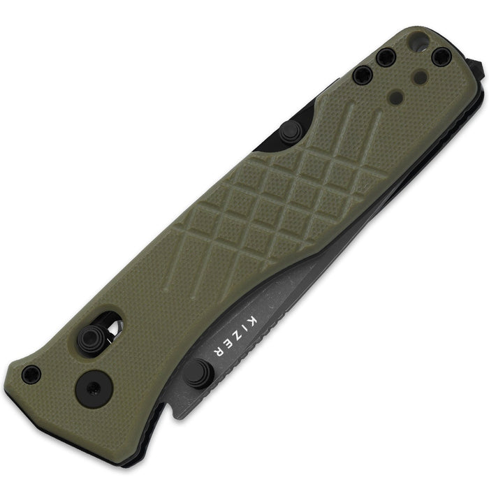 Kizer V3774CTA2 Aegis T (AEB-L, Tanto, Stonewashed, G10) Pocket Knife