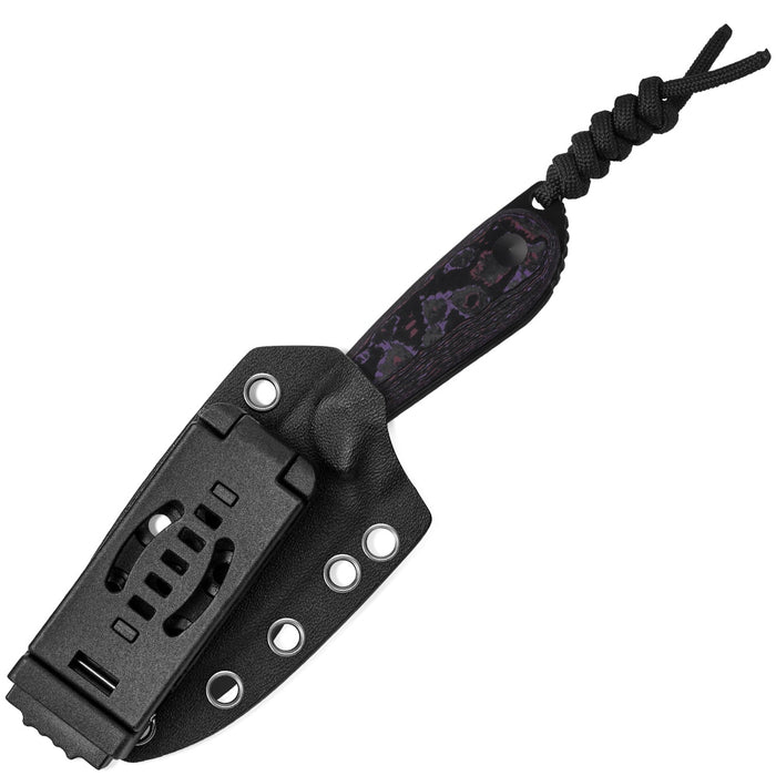 Kizer 1081A10 Buddy (4V, DLC, Drop Point, Fat Carbon) Fixed Blade Knife