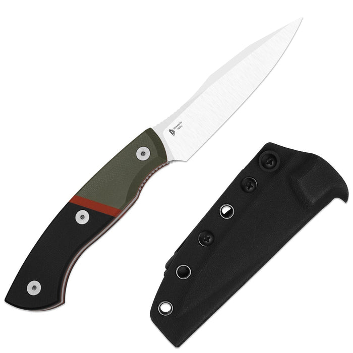 Kizer 1109A2 Hissbite (AEB-L, Drop Point, Satin, G10) Fixed Blade Knife