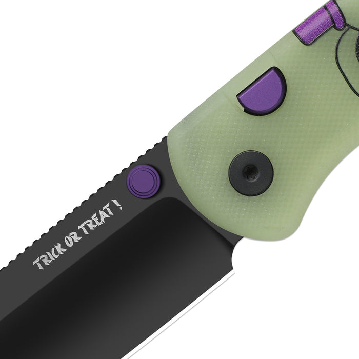 Kizer Ki3619HW1 Drop Bear (ELMAX, Drop Point, Matte DLC Ultra, GID G10, Button Liner Lock) Folding Pocket Knife