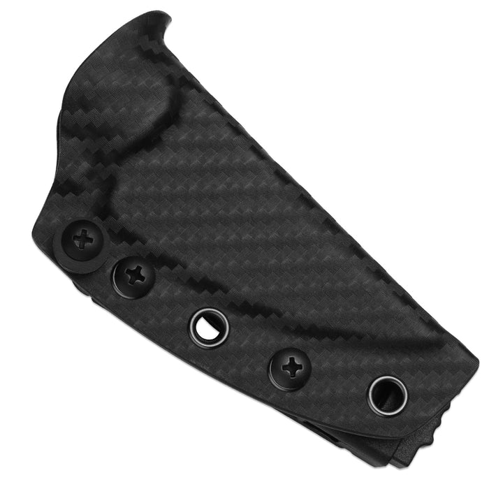 Kizer 1134A1 Finch (3-Layer Composite Steel, Drop Point, Acid-Washed, Black G10 & Mkuruti Wood) Fixed Blade Knife