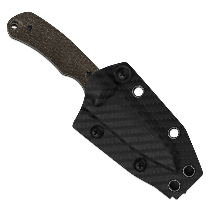 Kizer 1135A1 Field Mouse (CPM 3V, Sheepsfoot, Black Coating, FatCarbon Camo Gold) Fixed Blade Knife