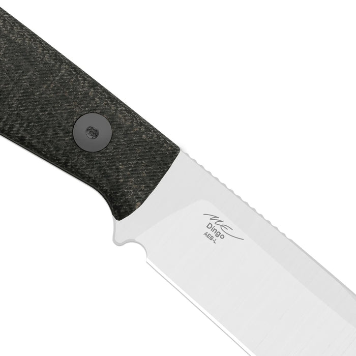 Kizer 1121A2 Dingo (AEB-L, Modified Drop Point, Satin, Micarta) Fixed Blade Knife