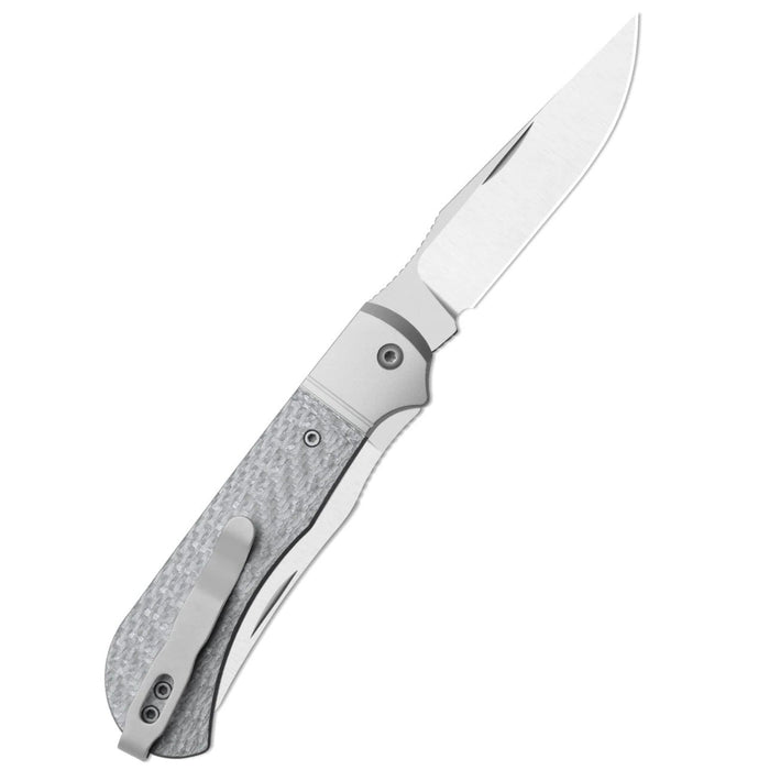 Kizer K3761TPA1 Trestle TP AirTi (BD1N, Clip Point & Spey Point, Satin, Aluminum & Carbon Fiber) Folding Knife