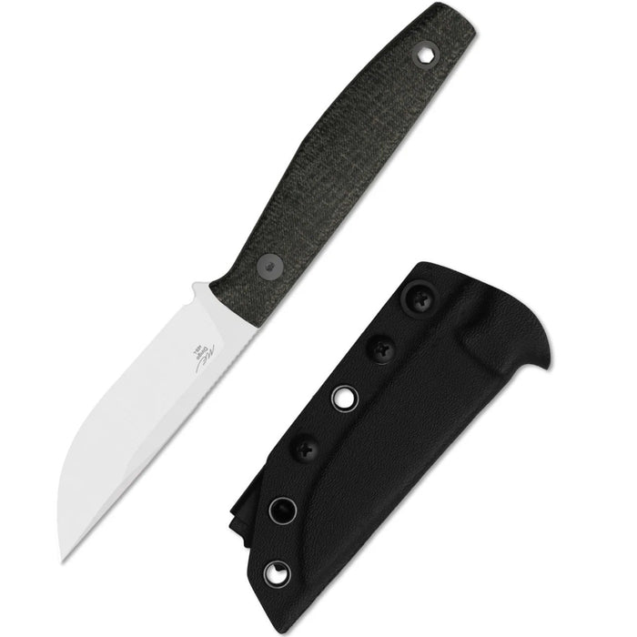 Kizer 1121A2 Dingo (AEB-L, Modified Drop Point, Satin, Micarta) Fixed Blade Knife