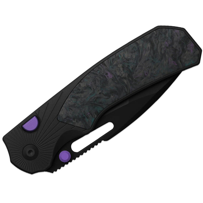 Kizer K3765BD1 Durandal (S35VN, Drop Point, Black PVD Coating, Aluminum & FatCarbon Black-Dark Matter) Folding Knife