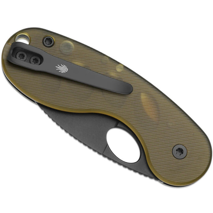 Kizer V2742TSJA1 Microbe TSJ AirTi (14C28N, Drop Point, Black PVD Coating, PEI) Pocket Knife
