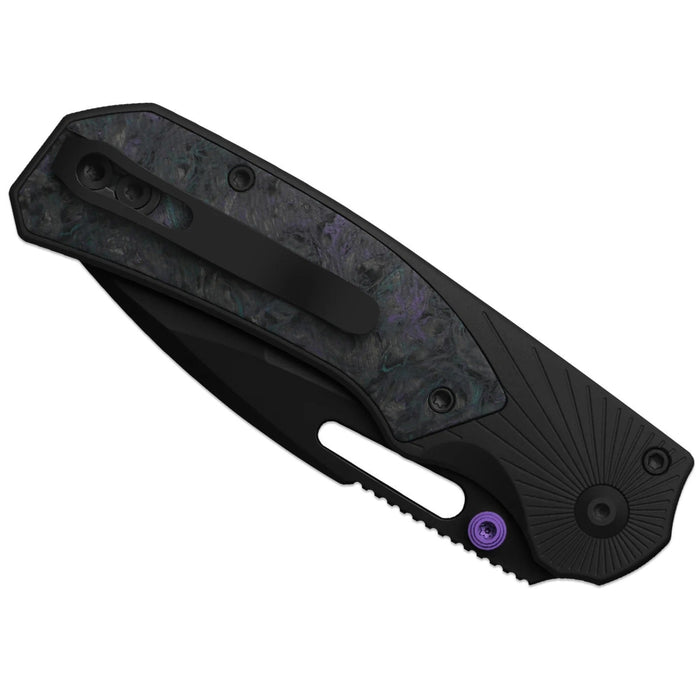 Kizer K3765BD1 Durandal (S35VN, Drop Point, Black PVD Coating, Aluminum & FatCarbon Black-Dark Matter) Folding Knife