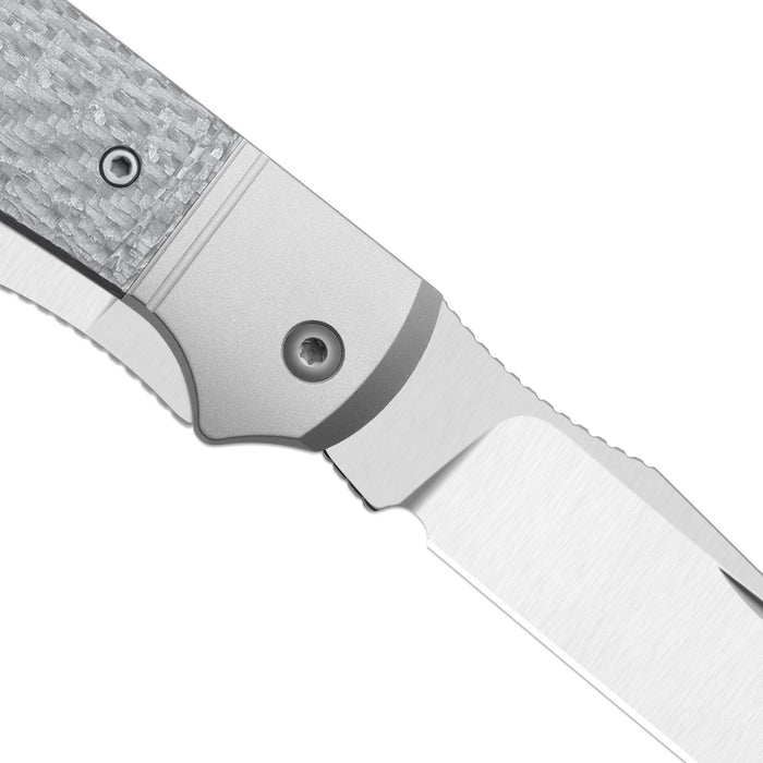 Kizer K3761TPA1 Trestle TP AirTi (BD1N, Clip Point & Spey Point, Satin, Aluminum & Carbon Fiber) Folding Knife