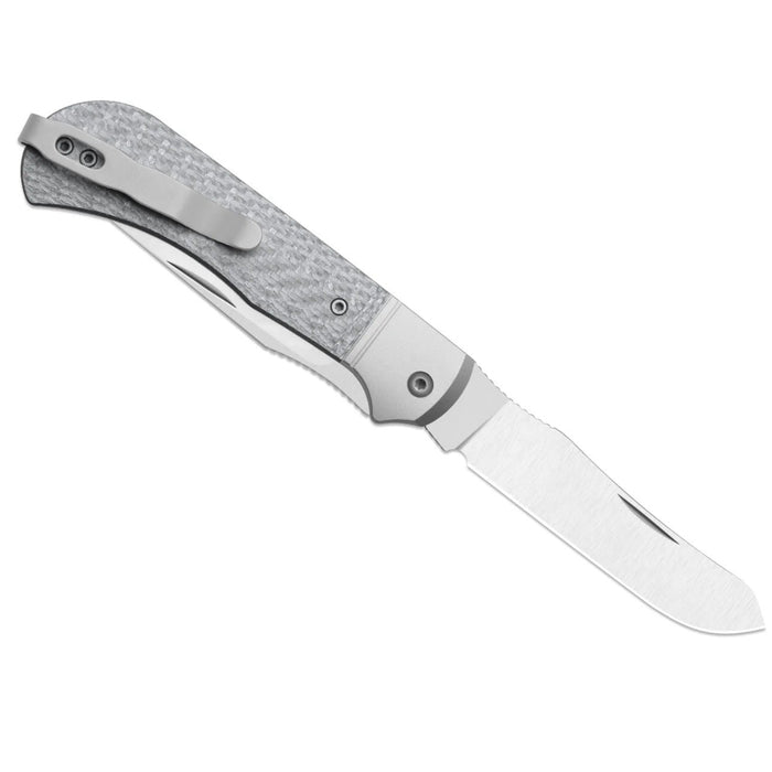 Kizer K3761TPA1 Trestle TP AirTi (BD1N, Clip Point & Spey Point, Satin, Aluminum & Carbon Fiber) Folding Knife
