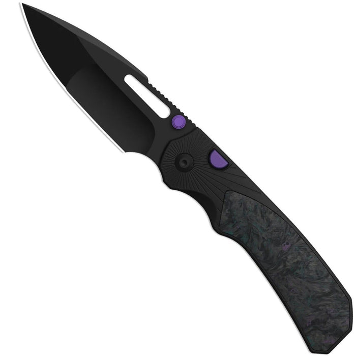 Kizer K3765BD1 Durandal (S35VN, Drop Point, Black PVD Coating, Aluminum & FatCarbon Black-Dark Matter) Folding Knife