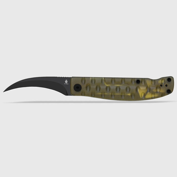Kizer V3809SH2 Kiwami (BD1N, Hawkbill, Black PVD Coating, PEI) Pocket Knife