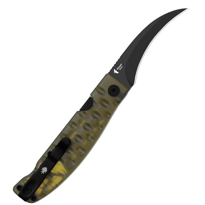 Kizer V3809SH2 Kiwami (BD1N, Hawkbill, Black PVD Coating, PEI) Pocket Knife