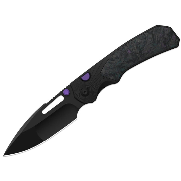 Kizer K3765BD1 Durandal (S35VN, Drop Point, Black PVD Coating, Aluminum & FatCarbon Black-Dark Matter) Folding Knife