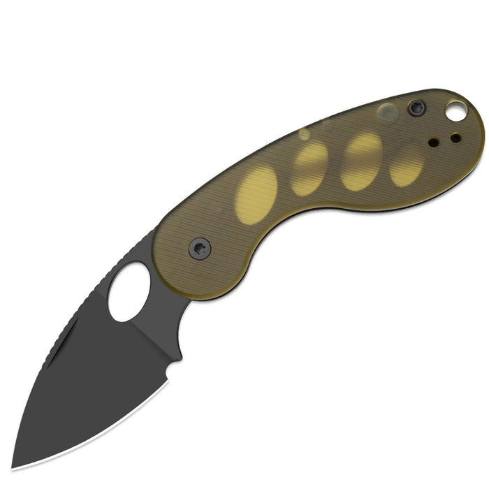 Kizer V2742TSJA1 Microbe TSJ AirTi (14C28N, Drop Point, Black PVD Coating, PEI) Pocket Knife