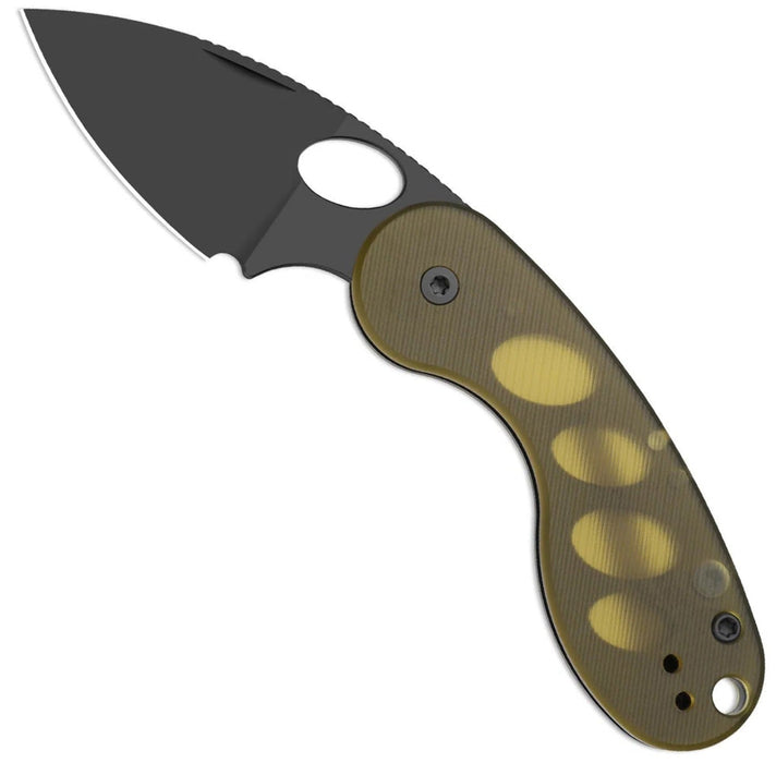 Kizer V2742TSJA1 Microbe TSJ AirTi (14C28N, Drop Point, Black PVD Coating, PEI) Pocket Knife
