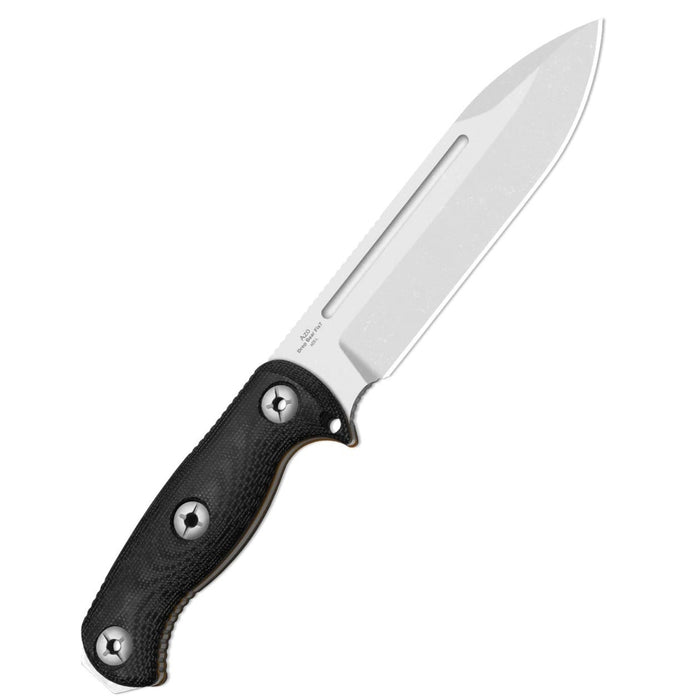 Kizer 1103HSD1 Drop Bear Fix 7 HexShox (AEB-L, Drop Point, Stonewashed, Micarta & TPE) Fixed Blade Knife
