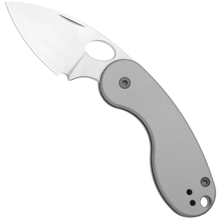 Kizer Ki2742TSJA1 Microbe TSJ AirTi (S35VN, Drop Point, Stonewashed, Aluminum) Pocket Knife