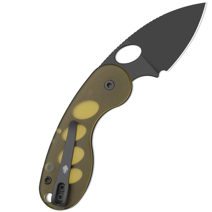 Kizer V2742TSJA1 Microbe TSJ AirTi (14C28N, Drop Point, Black PVD Coating, PEI) Pocket Knife