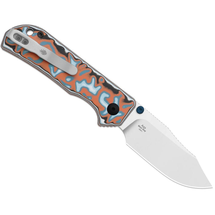 Kizer V3011BCA2 Nice Guy (AEB-L, Clip Point, Satin, Vortex Pattern Micarta) Pocket Knife