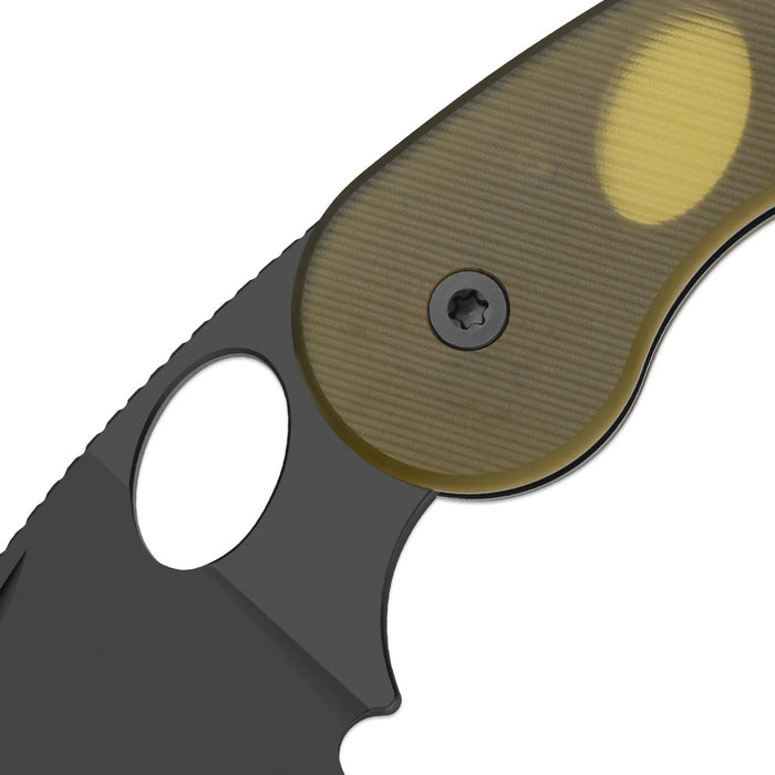 Kizer V2742TSJA1 Microbe TSJ AirTi (14C28N, Drop Point, Black PVD Coating, PEI) Pocket Knife