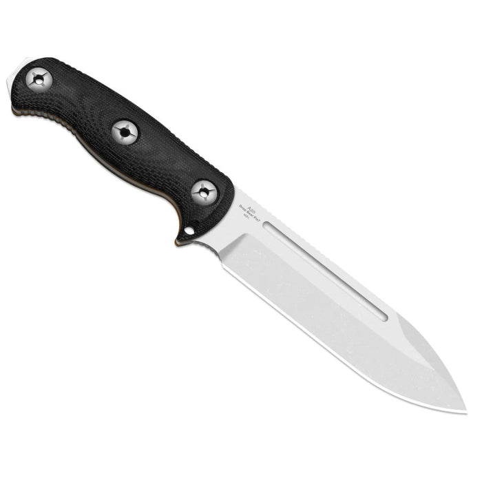Kizer 1103HSD1 Drop Bear Fix 7 HexShox (AEB-L, Drop Point, Stonewashed, Micarta & TPE) Fixed Blade Knife
