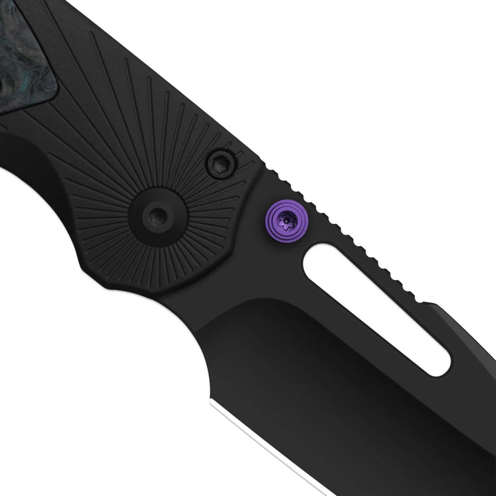 Kizer K3765BD1 Durandal (S35VN, Drop Point, Black PVD Coating, Aluminum & FatCarbon Black-Dark Matter) Folding Knife