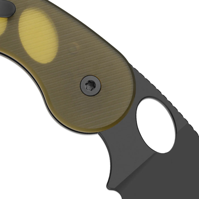 Kizer V2742TSJA1 Microbe TSJ AirTi (14C28N, Drop Point, Black PVD Coating, PEI) Pocket Knife