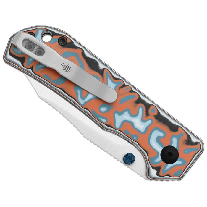 Kizer V3011BCA2 Nice Guy (AEB-L, Clip Point, Satin, Vortex Pattern Micarta) Pocket Knife