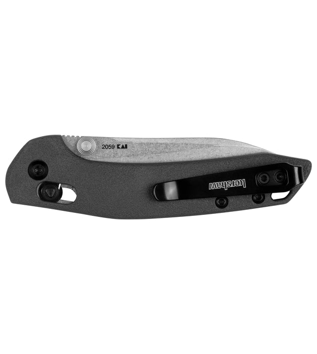 Kershaw 2059 Duster (8Cr13MoV, Sheepsfoot, Stonewashed, Glass-Filled Nylon, DuraLock) Pocket Knife