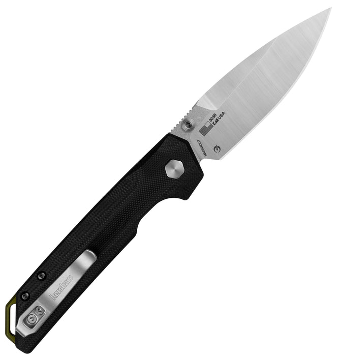 Kershaw 3038 Iridium (MagnaCut, Drop Point, Satin/Stonewashed, Button Lock, G10) Pocket Knife