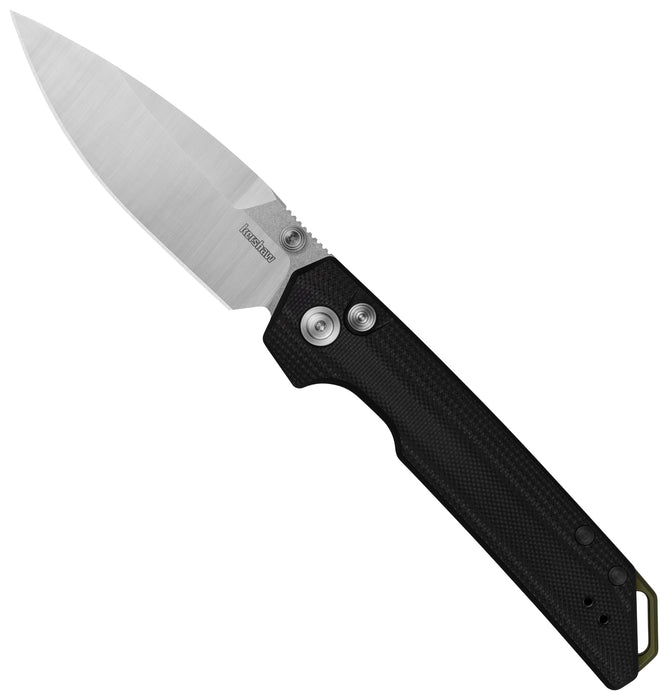 Kershaw 3038 Iridium (MagnaCut, Drop Point, Satin/Stonewashed, Button Lock, G10) Pocket Knife