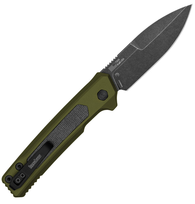 Kershaw 7205 Launch 22 (MagnaCut, Spear Point, Aluminum/Micarta, BlackWash) Automatic Pocket Knife