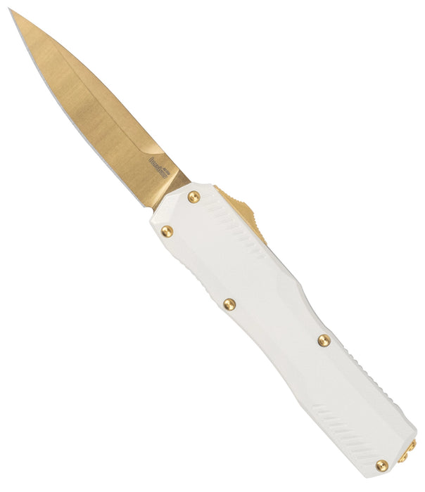 Kershaw 9000WGLD Livewire (MagnaCut, Spear Point, Gold, Aluminum, Cerakote) Automatic Pocket Knife