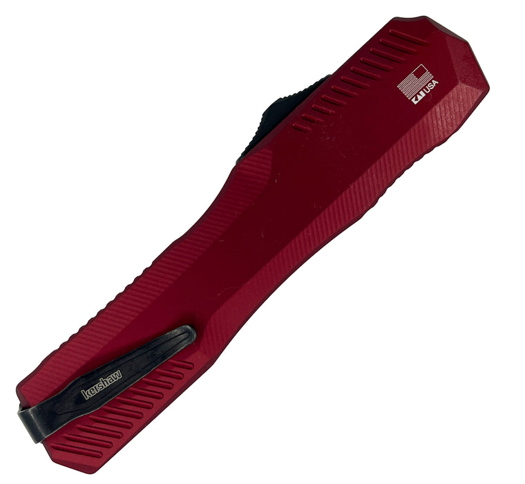 Kershaw 9000MERL Livewire (MagnaCut, Blackwash, Spear Point, Aluminum, Merlot) Pocket Knife