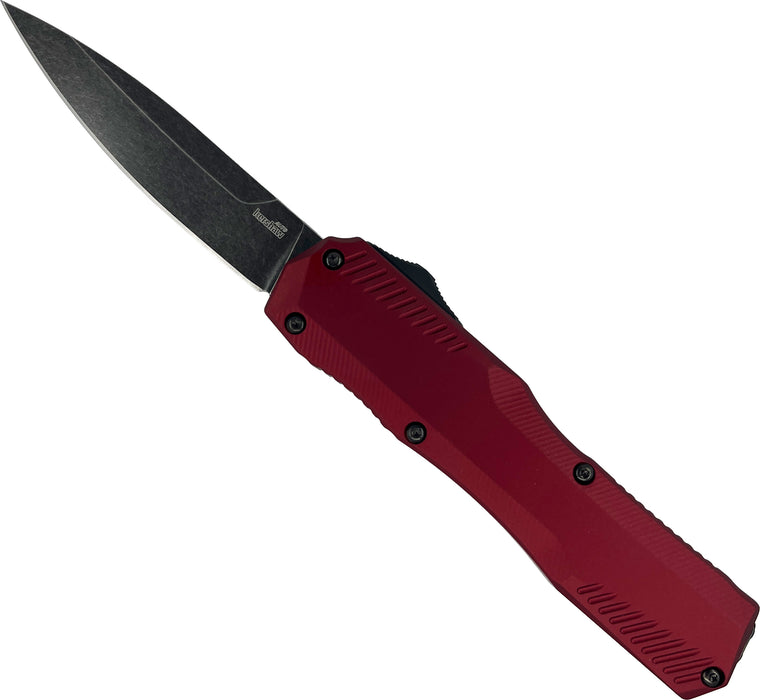 Kershaw 9000MERL Livewire (MagnaCut, Blackwash, Spear Point, Aluminum, Merlot) Pocket Knife