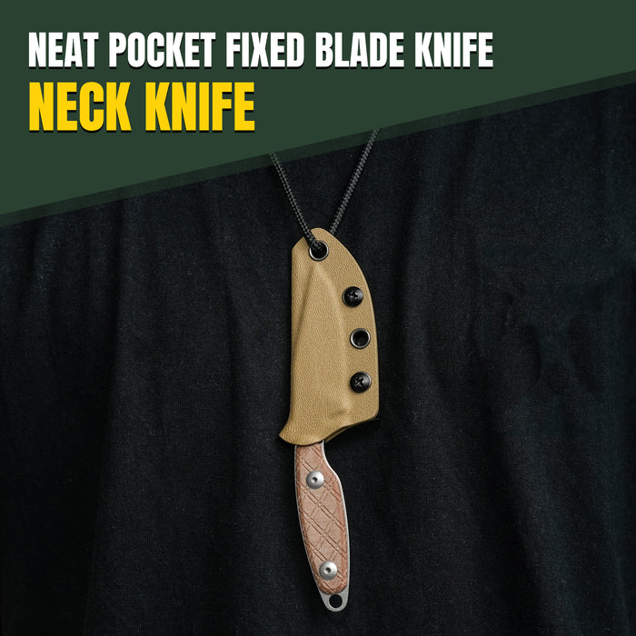 Kizer 1064C1 Muskrat (154CM, Clip Point, Micarta) Fixed Blade Knife