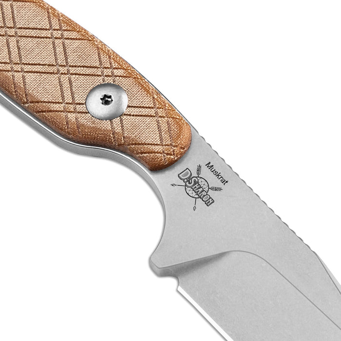 Kizer 1064C1 Muskrat (154CM, Clip Point, Micarta) Fixed Blade Knife