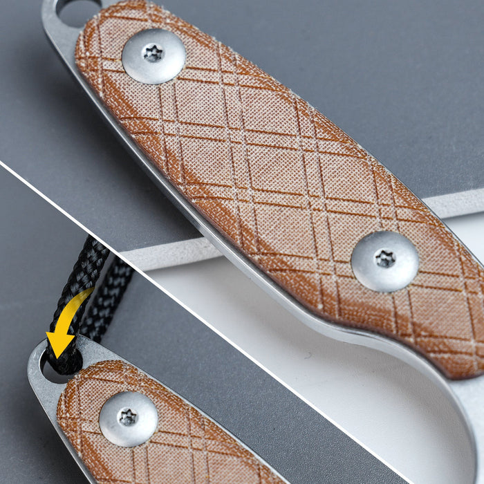 Kizer 1064C1 Muskrat (154CM, Clip Point, Micarta) Fixed Blade Knife