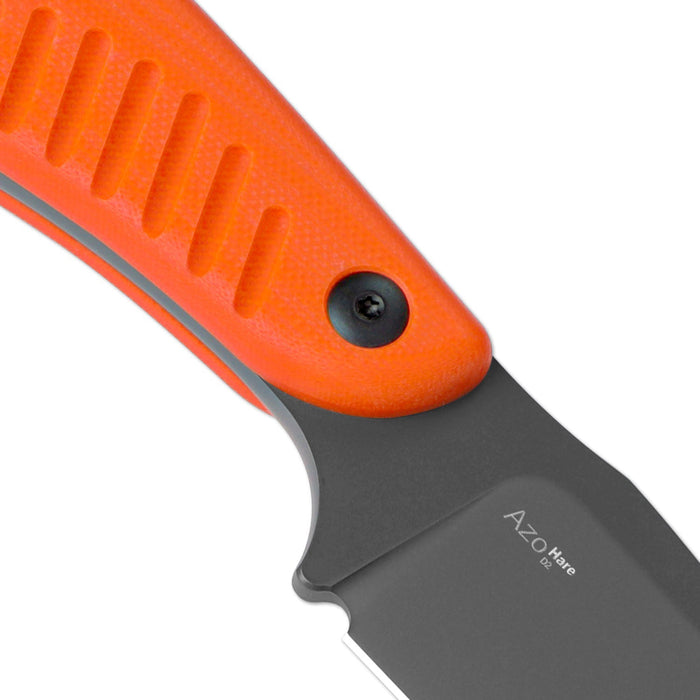 Kizer 1077A1 Hare (D2, Clip Point, G10, Orange) Fixed Blade Knife