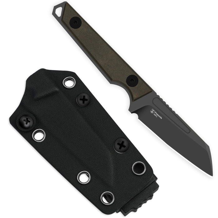 Kizer 1079A2 Phasmids (AEB-L, Sheepsfoot, Stonewashed, Chocolate Glacier) Fixed Blade Knife