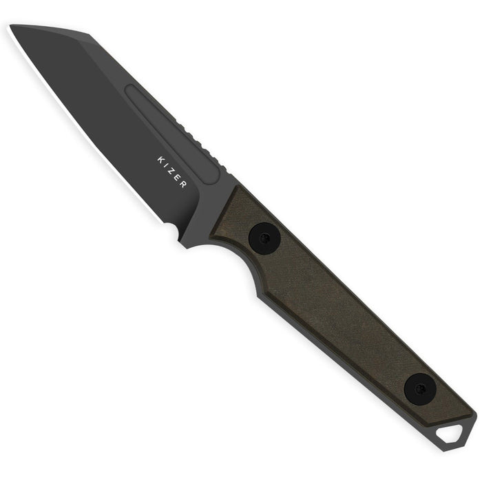 Kizer 1079A2 Phasmids (AEB-L, Sheepsfoot, Stonewashed, Chocolate Glacier) Fixed Blade Knife