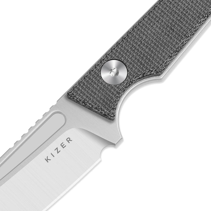 Kizer 1079A3 Phasmids (AEB-L, Sheepsfoot, Satin, Micarta) Fixed Blade Knife