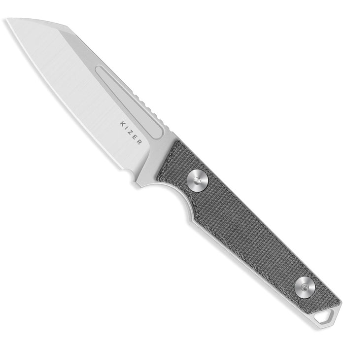 Kizer 1079A3 Phasmids (AEB-L, Sheepsfoot, Satin, Micarta) Fixed Blade Knife