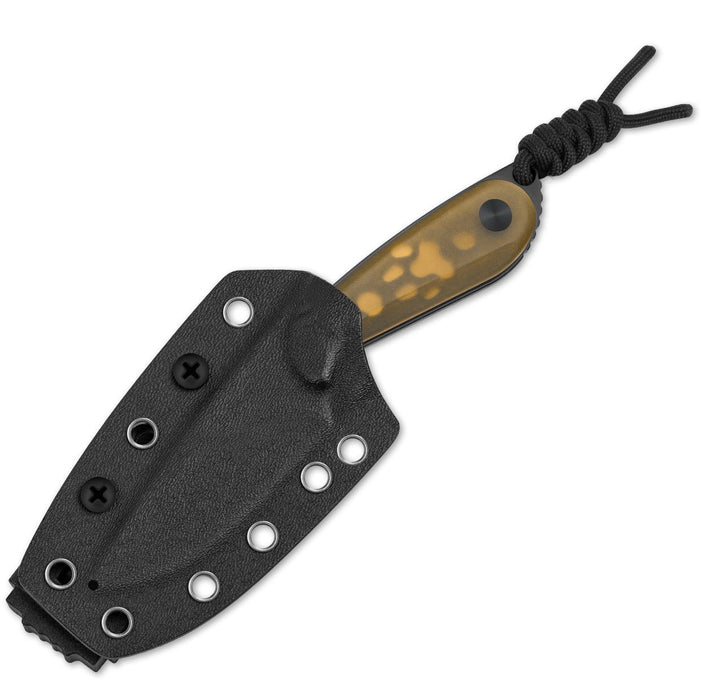 Kizer 1081A1 Buddy (Nitro V, Drop Point, PEI, Yellow) Fixed Blade Knife